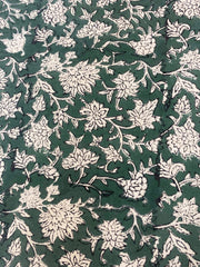 Indian Cotton Block Print Fabric by the Yard -Sewing and Quilting Fabric - Rohiyaan
